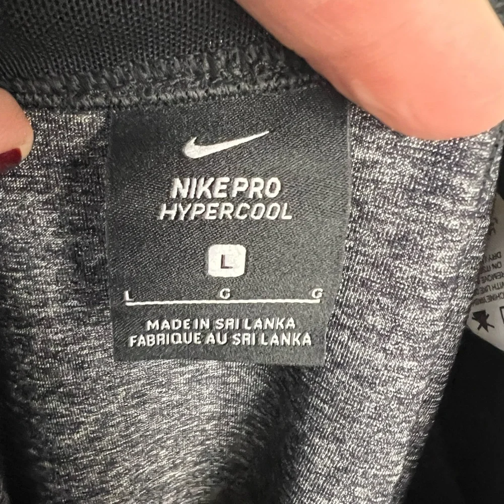 Nike Pro Hyper Cool Gray Leggings, Large